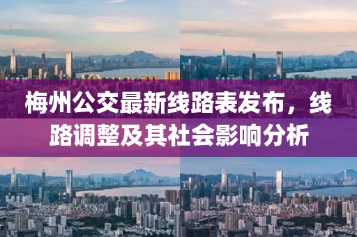 梅州公交最新線路表發(fā)布，線路調(diào)整及其社會(huì)影響分析