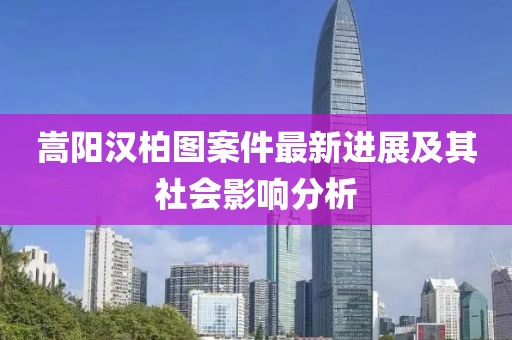 嵩陽漢柏圖案件最新進展及其社會影響分析