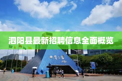 泗陽縣最新招聘信息全面概覽