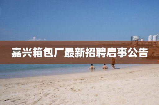 嘉興箱包廠最新招聘啟事公告