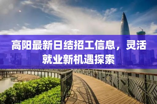 高陽(yáng)最新日結(jié)招工信息，靈活就業(yè)新機(jī)遇探索