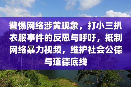 警惕網(wǎng)絡涉黃現(xiàn)象，打小三扒衣服事件的反思與呼吁，抵制網(wǎng)絡暴力視頻，維護社會公德與道德底線