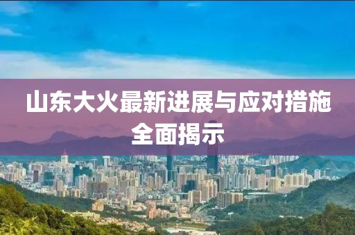 山東大火最新進(jìn)展與應(yīng)對(duì)措施全面揭示