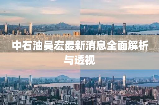 中石油吳宏最新消息全面解析與透視