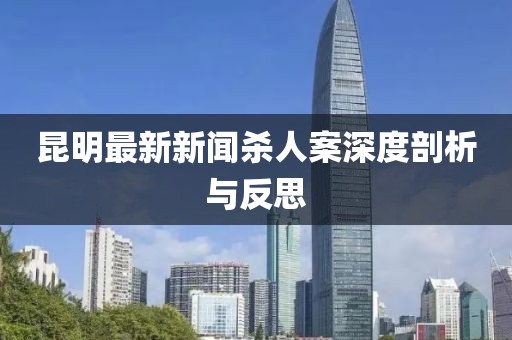 昆明最新新聞殺人案深度剖析與反思