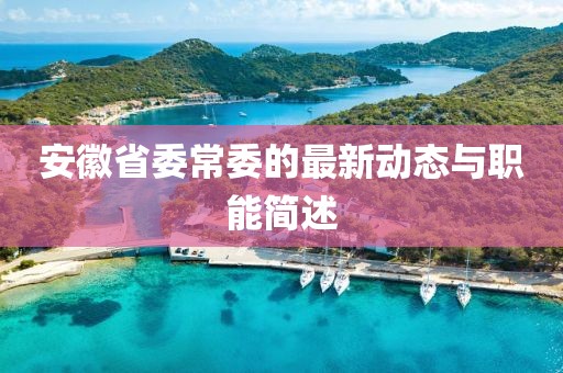 安徽省委常委的最新動(dòng)態(tài)與職能簡(jiǎn)述