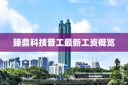臻鼎科技普工最新工資概覽