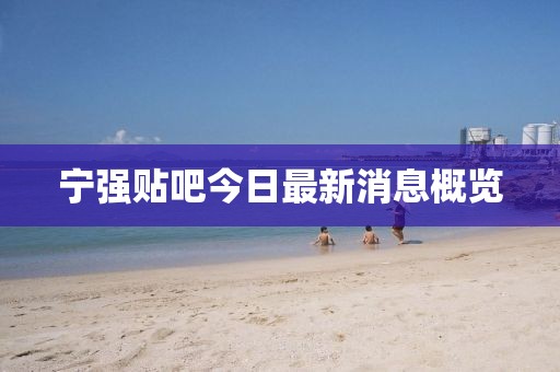 寧強貼吧今日最新消息概覽