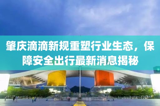 肇慶滴滴新規(guī)重塑行業(yè)生態(tài)，保障安全出行最新消息揭秘