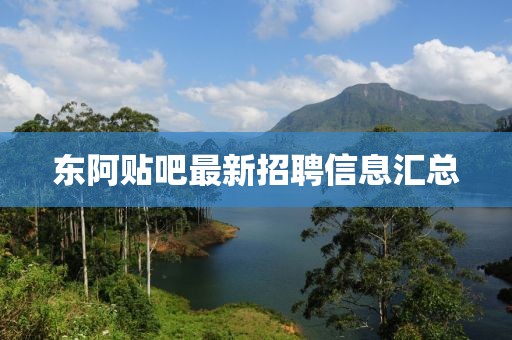 東阿貼吧最新招聘信息匯總