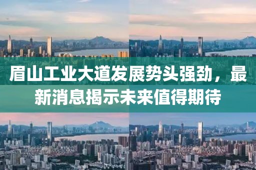 眉山工業(yè)大道發(fā)展勢頭強勁，最新消息揭示未來值得期待