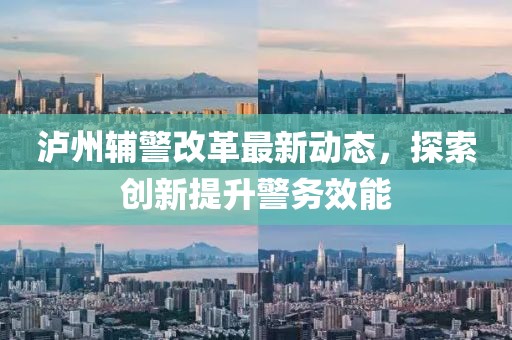 瀘州輔警改革最新動態(tài)，探索創(chuàng)新提升警務效能